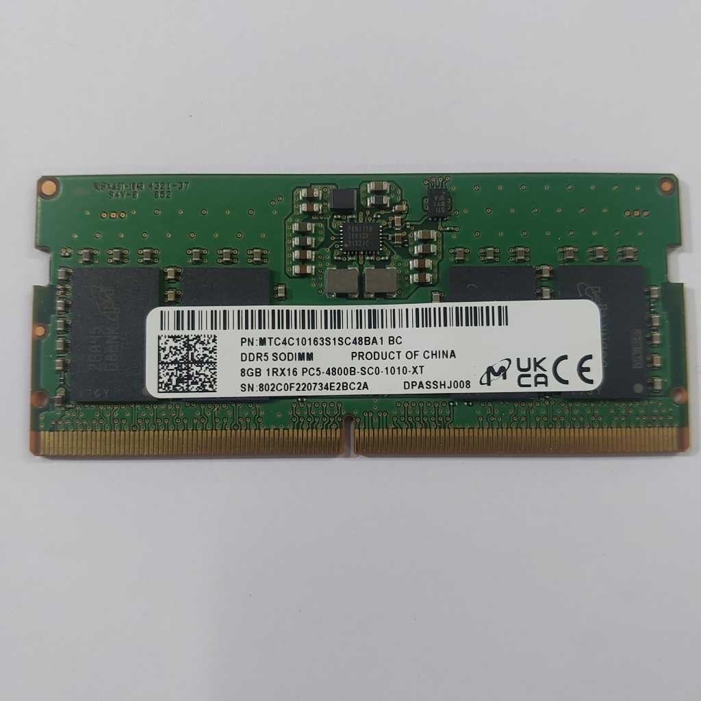 Ram memory memori sodim laptop 8gb ddr5 pc5-4800 / pc-5600 1rx16 copotan builtup murah