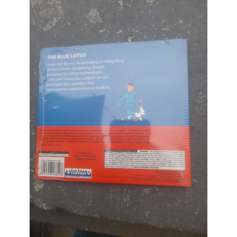 vcd tintin segelan the blue lotus/lotus biru CDR