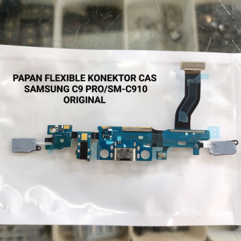 FLEXIBLE KONEKTOR CAS PAPAN CAS+HF SAMSUNG C9 PRO PAPAN CAS+SENSOR BACK KANAN KIRI