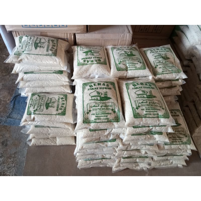

beras zakat kemasan 2,7kg free bubble wrap