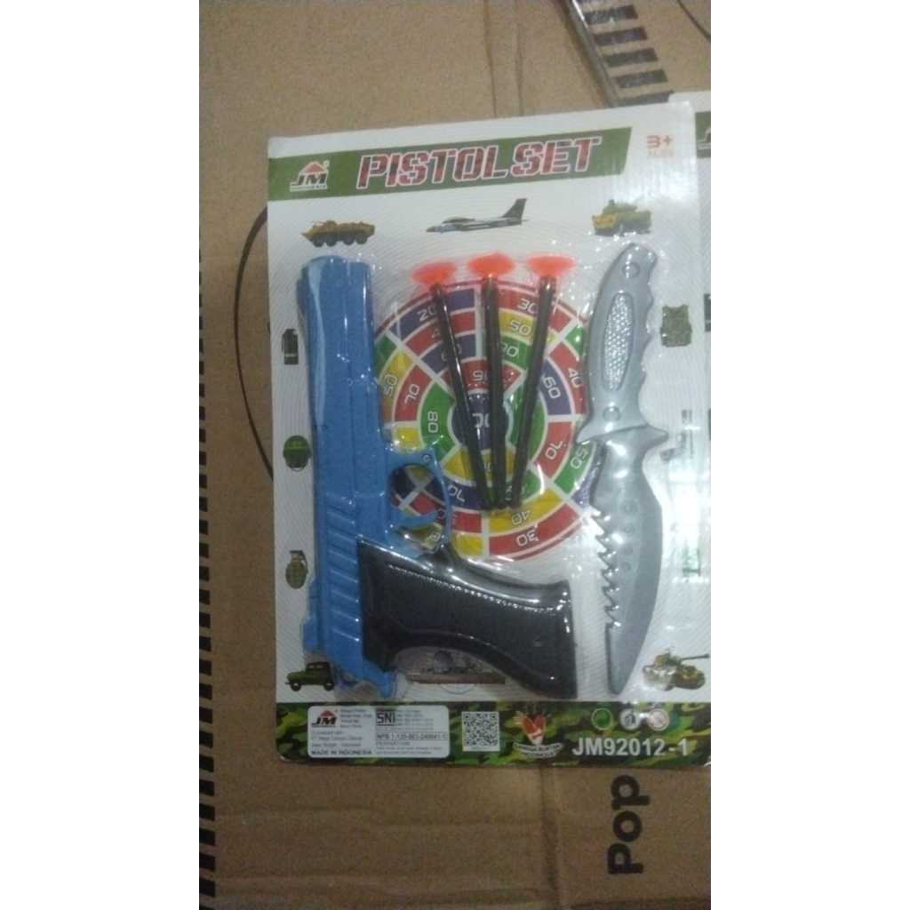 Mainan pistol tembakan sniper ST2421 set mainan pistol dan pisau set mainan anak laki laki