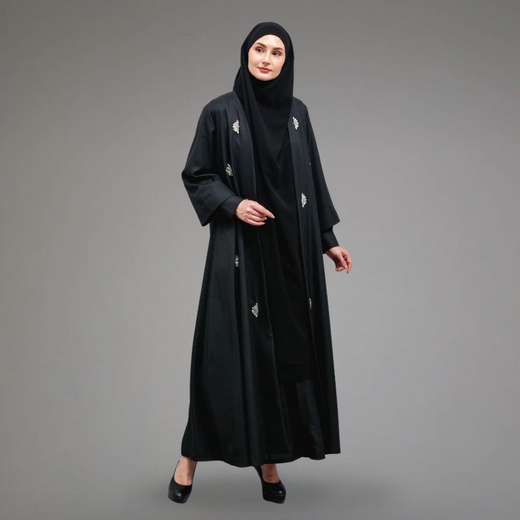 Nina Nugroho - Mecca Black Dress (Dress, Long Outer, Khimar)