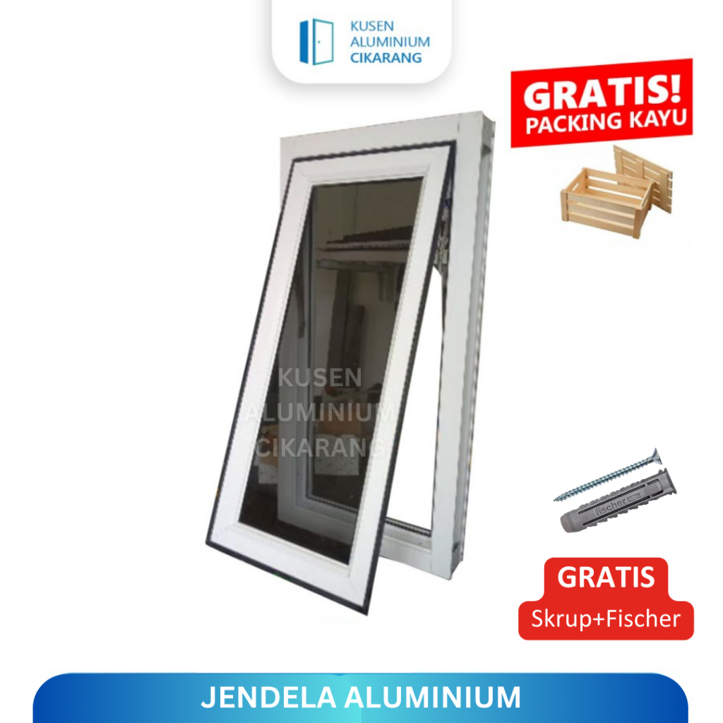 Jendela Aluminium 60x120 - Jendela Kamar Tidur 60x110