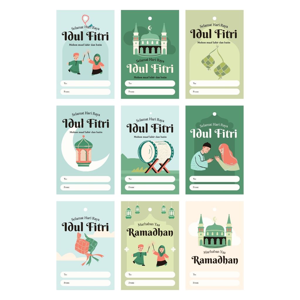 HANG TAG IDUL FITRI - TAG IDUL FITRI - IDUL FITRI TAG - IDUL FITRI HAMPERS