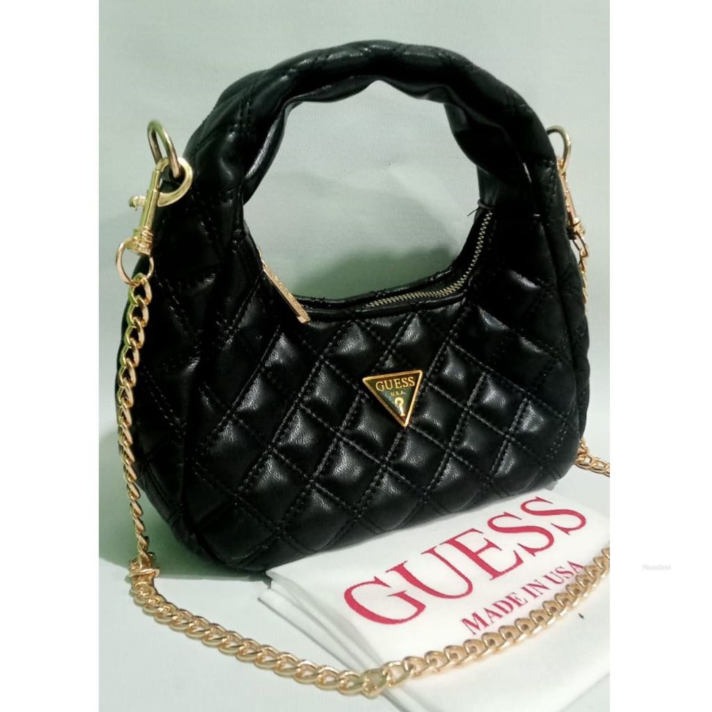 Guess Tas Wanita Hitam Handbag Slingbag Selempang Wanita