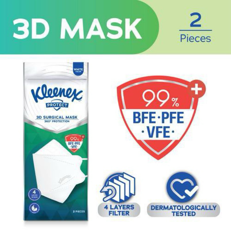 Kleenex Protect Mask 3D 2 pcs