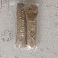 Madat / Candu Tengkorak 1 Warna Kuning Emas ( isi 2 )