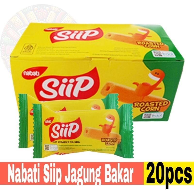 

Nabati Siip Jagung Bakar 4gr Pak isi 20pcs