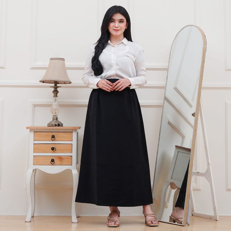S.R Seven Rok Kerja A Line Maxi Size S - XL  Premium Quality