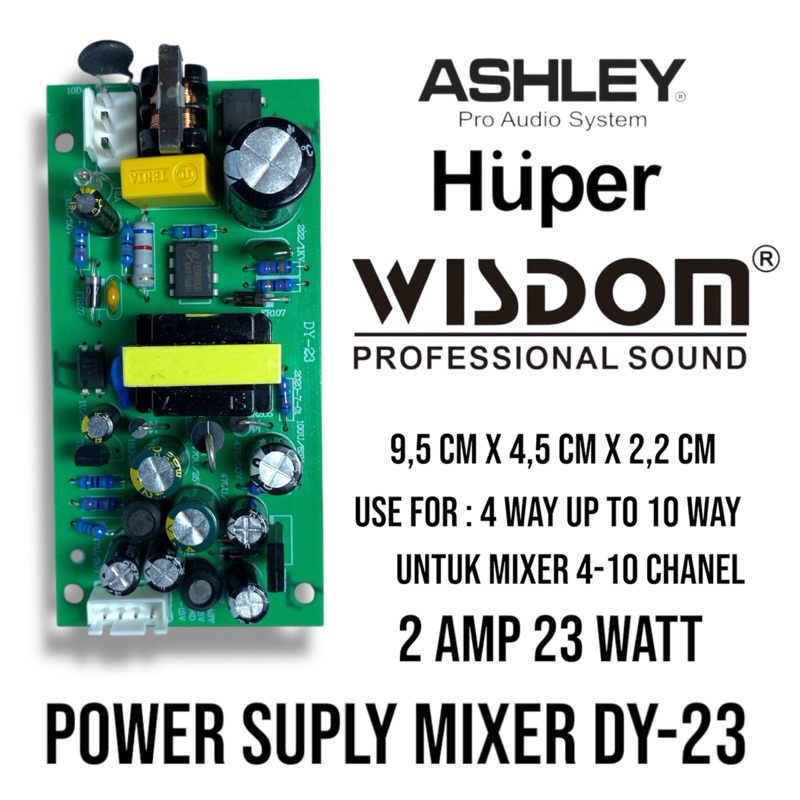 power suply suplai mixer dy 23 powersulpy psu mixer ashley hupper huper wisdom