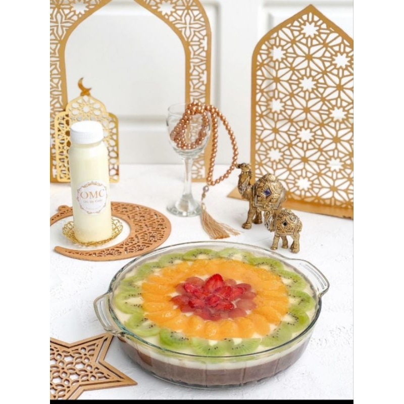 

pudding coklat buah