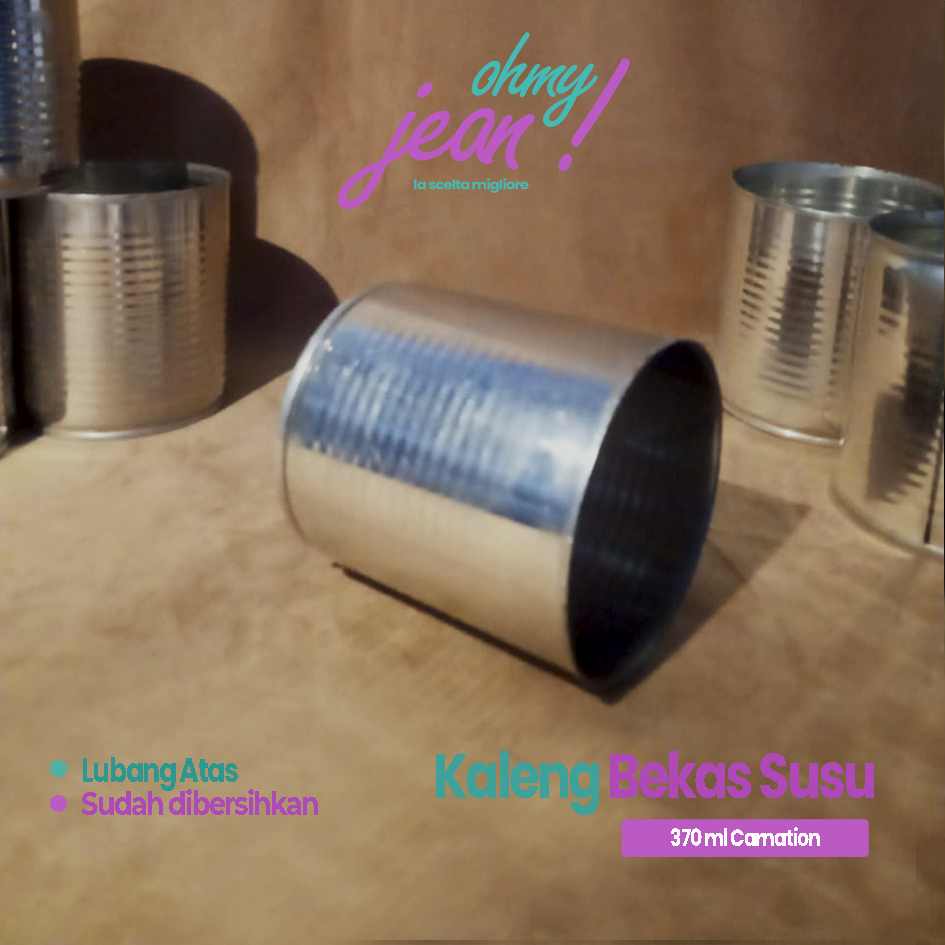 Kaleng bekas susu kental manis kaleng susu bekas 370ml kaleng susu bekas untuk kerajinan tangan DIY