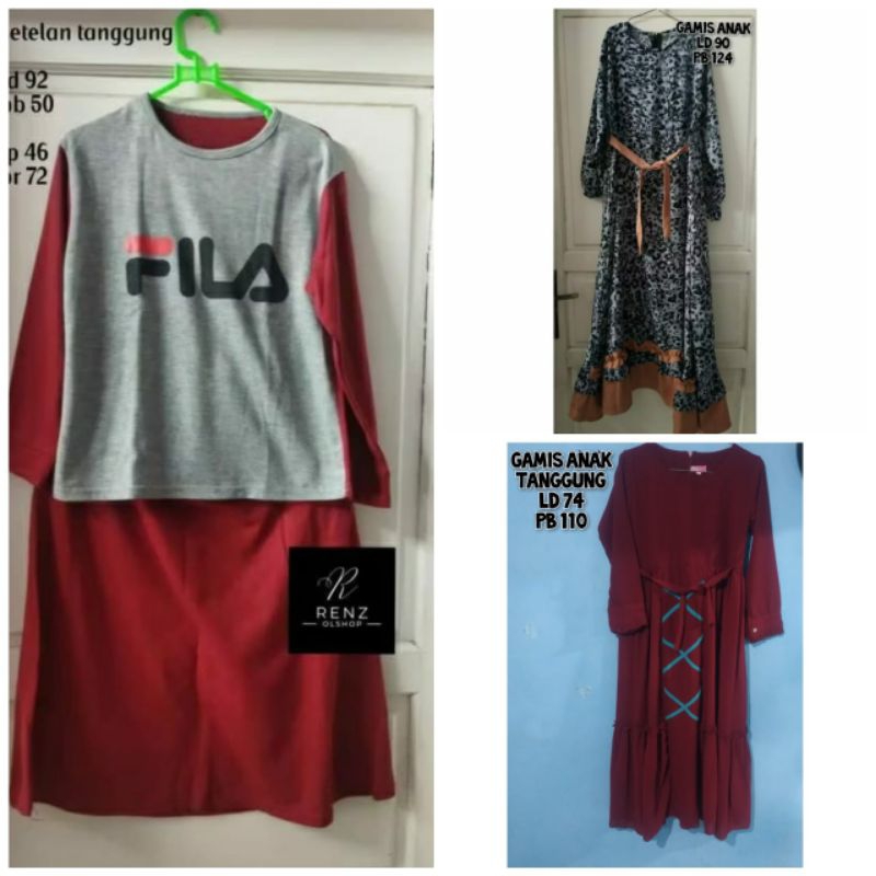 Gamis anak preloved / gamis remaja preloved / gamis bekas