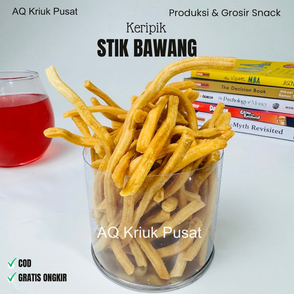 

Stik Bawang 1kg gurih renyah / Keripik Stik Bawang / Kripik Stik Bawang