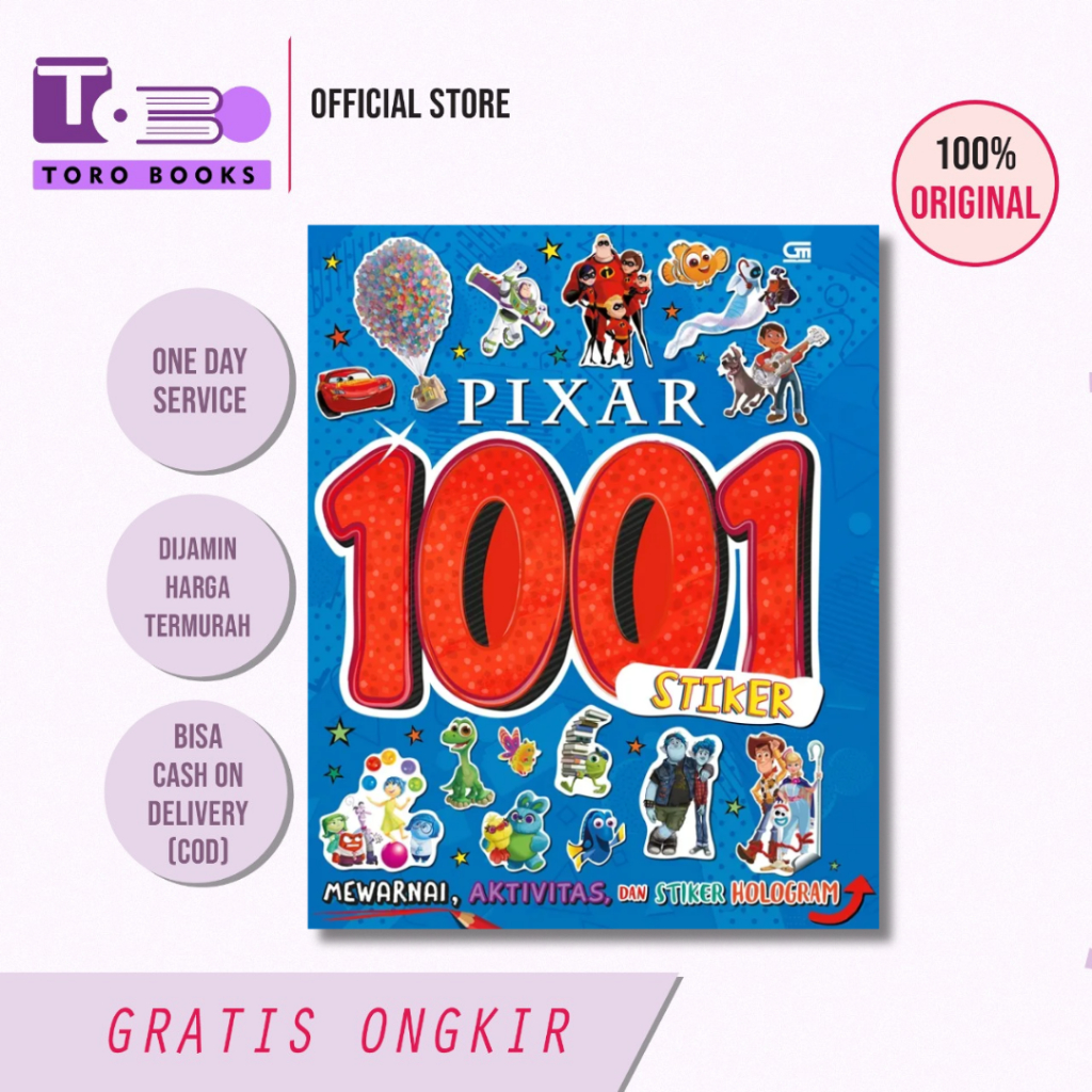 Disney Pixar 1001 Stiker - Igloo Books