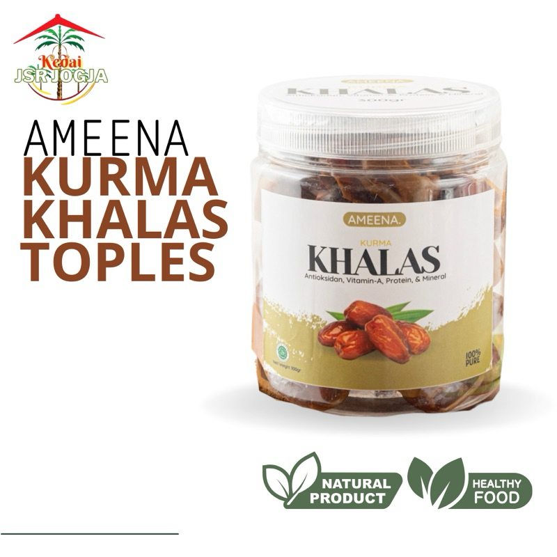 

Kurma Khalas Premium TOPLES 300GR | Ameena Premium Quality