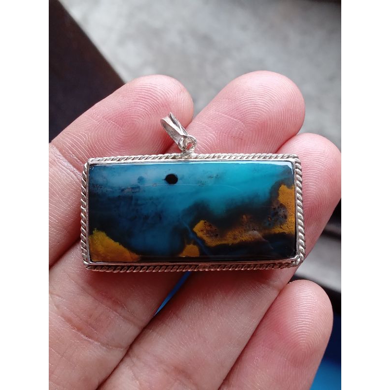 LIONTIN BACAN DOKO KEMBANG MOTIF RING PERAK HANDMADE