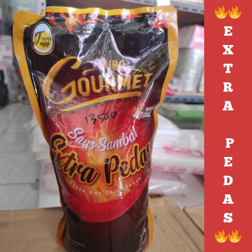 

Saus Sambal Euro Gourmet Ekstra Pedas 1 kg Pedes Poll