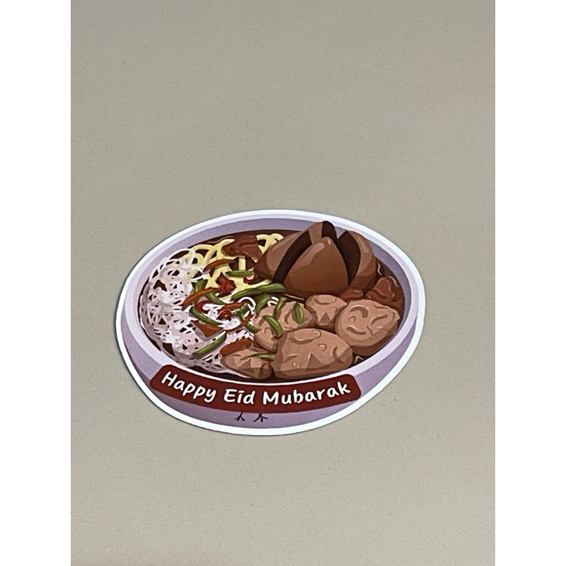 

6 PCS-AMPLOP 3D 1 SISI KARAKTER MAKANAN KHAS LEBARAN SIAP PAKAI