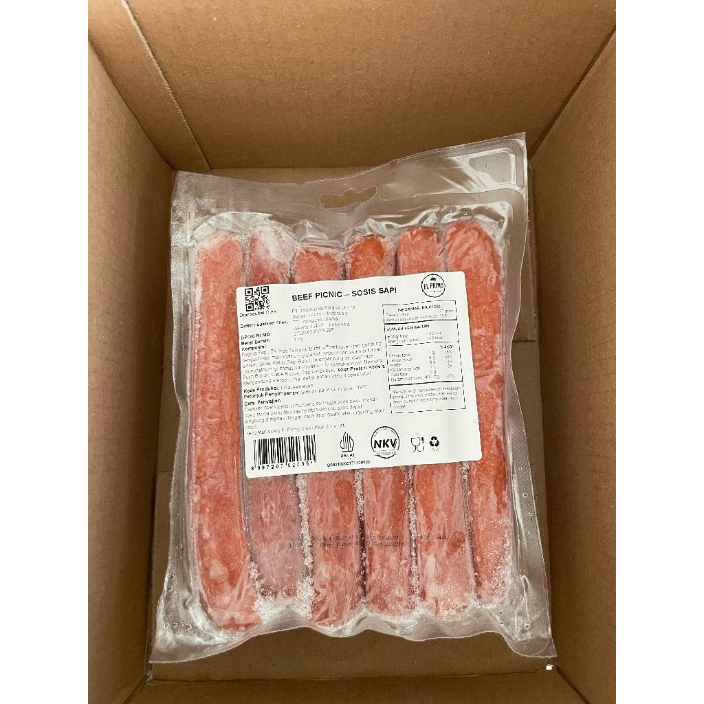 

El Primo Beef Picnic Sausages 1kg El Primo Beef Picnic Sausages 1kg
