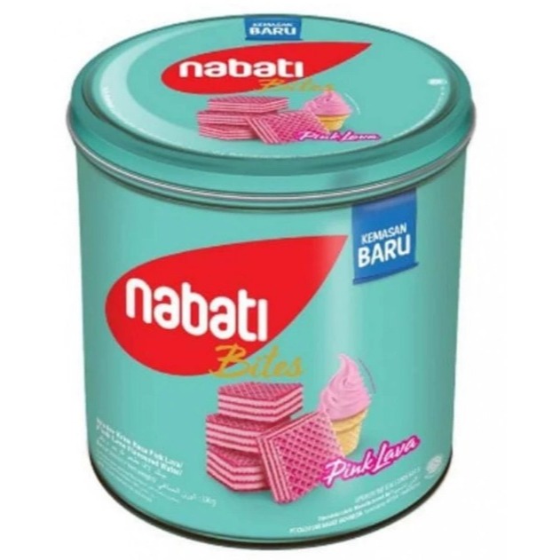 

NABATI WAFER PINK LAVA KALENG 240GR