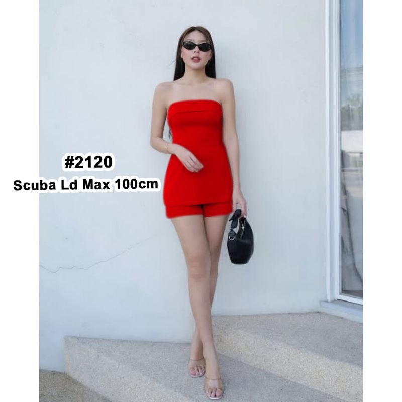 2120 setelan wanita premium setwlan koreanstyle one set scuba setelan celana pendek