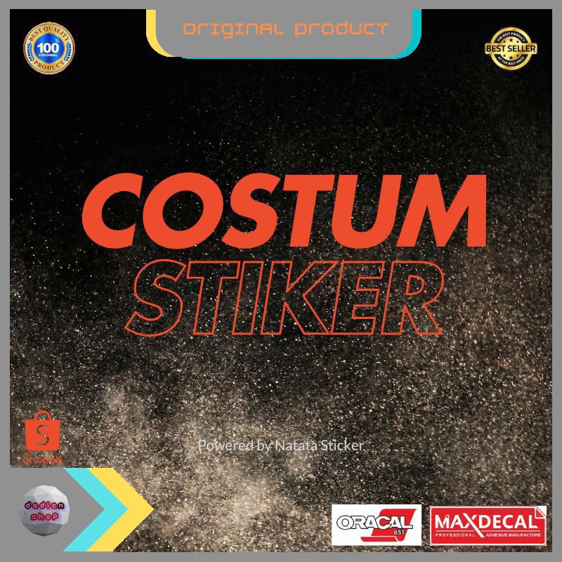 

Stiker Cutting Nama Tulisan Kata Logo Custom Satuan Bebas