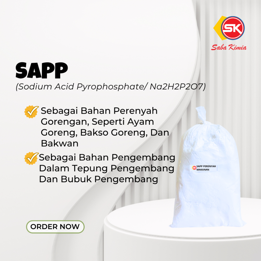

SAPP/ Perenyah Makanan/ Sodium Acid Pyrophosphate (Food Additive)