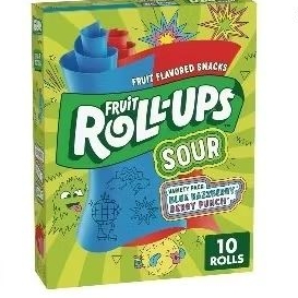 

FRUIT ROLL UPS SOUR FLAVORS 10 ROLLS