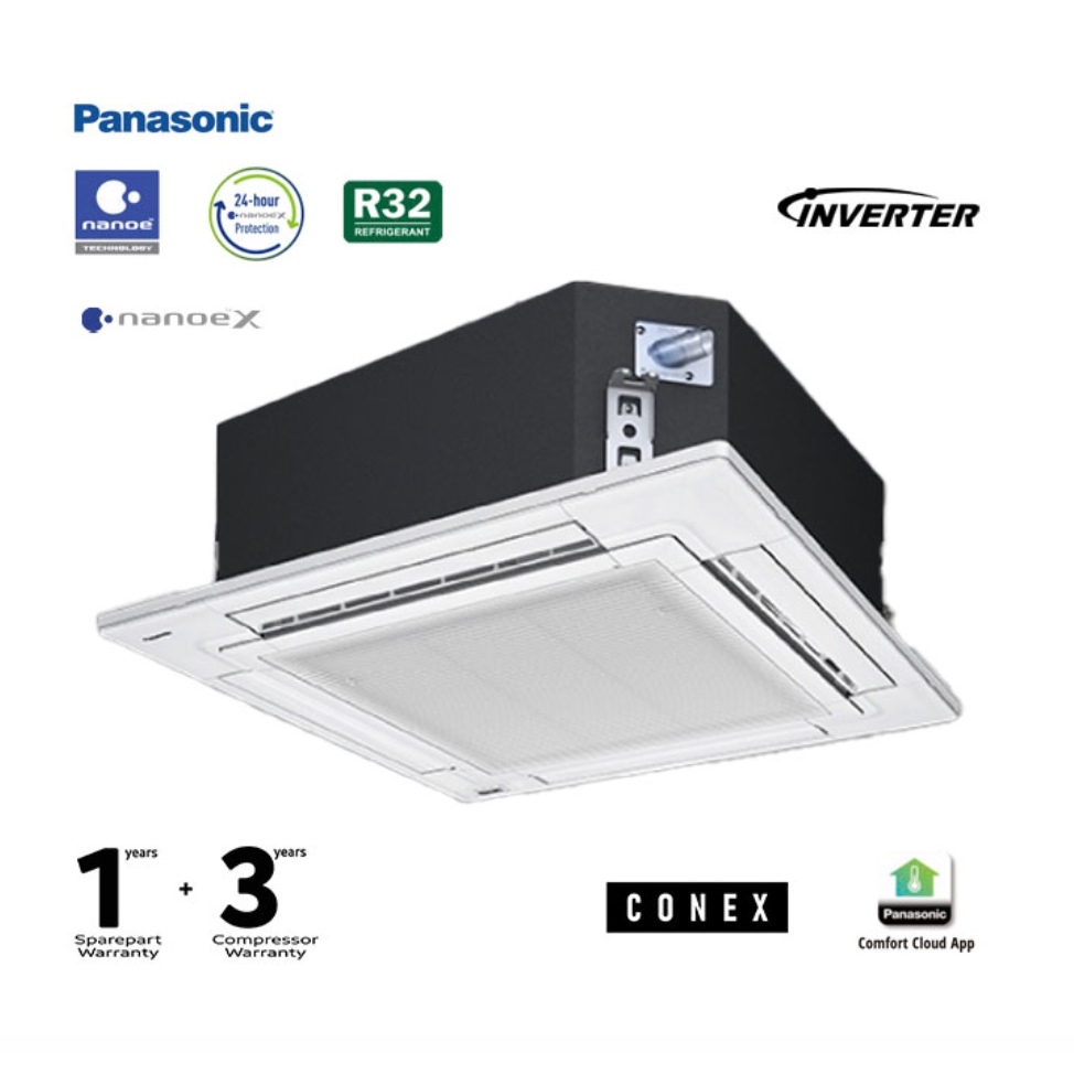 Panasonic AC Cassette 4 Way S|U-3443PU3H8 - Nanoe X Series
