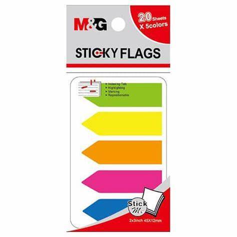 

M&G Sticky Pet FLags YS-99 12X45 MM 5 Colors / Sticky Notes / Sticky Flag / Memo Tempel