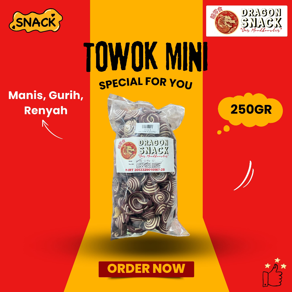

TOWOK MINI 250GR (DRAGON SNACK)