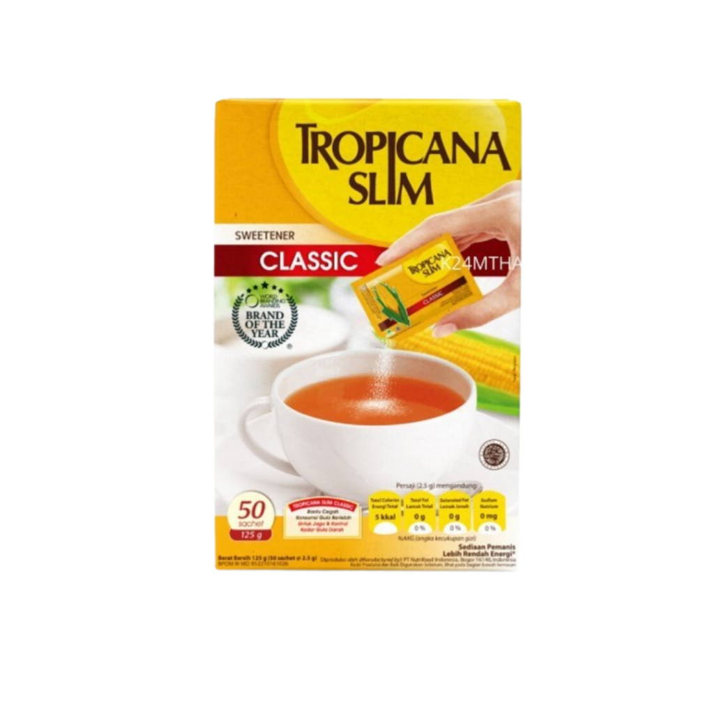 

Tropicana Slim Sweetener Classic - 1 box isi 50 sachet