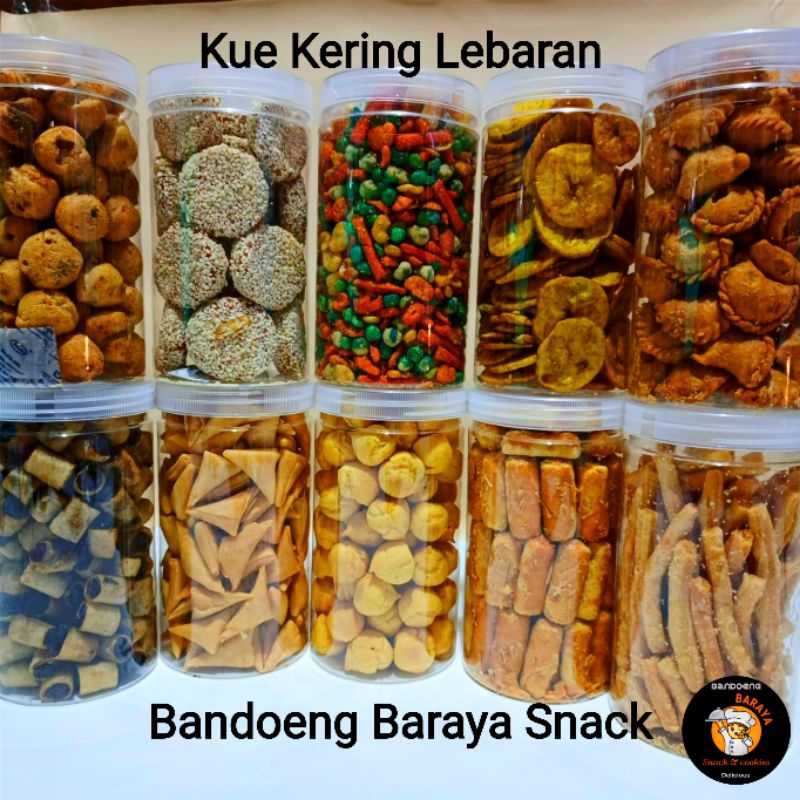 

Aneka Kue Kering Lebaran Kemasan Toples Tabung Jar 1000ml