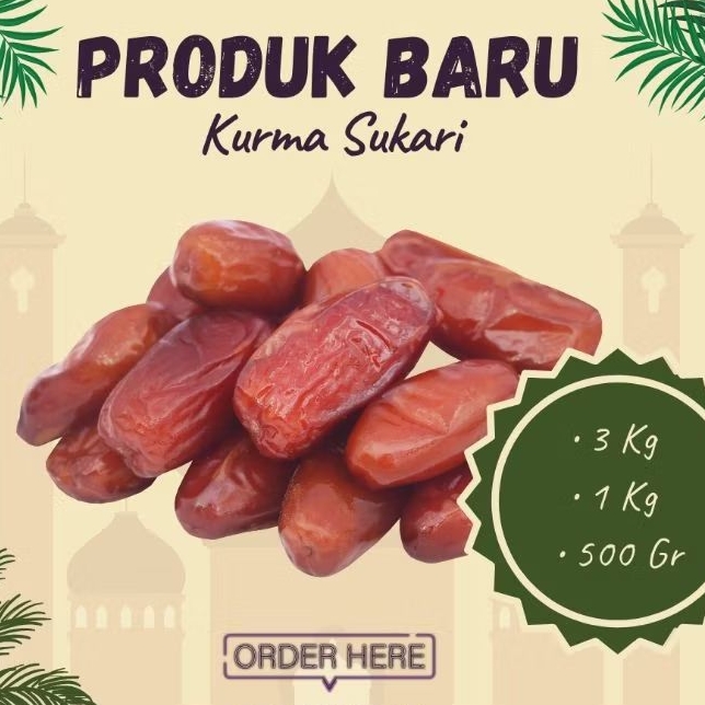 

Kurma Sukari Al Qossim 3 Kg | 1 Kg | 500 Gr Kurma Sukkari