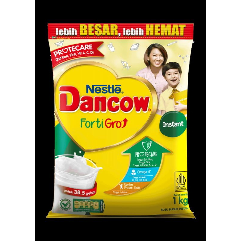 Dancow Fortigro Instan/Coklat dan Full cream 800g/1000g