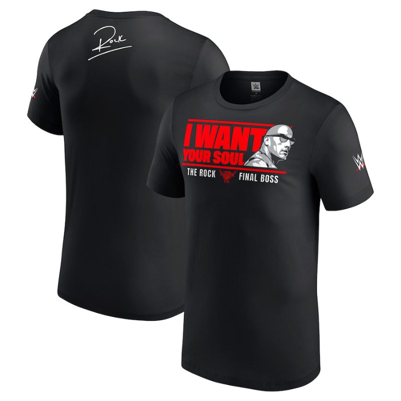 KAOS TSHIRT WWE THE ROCK I WANT YOUR SOUL