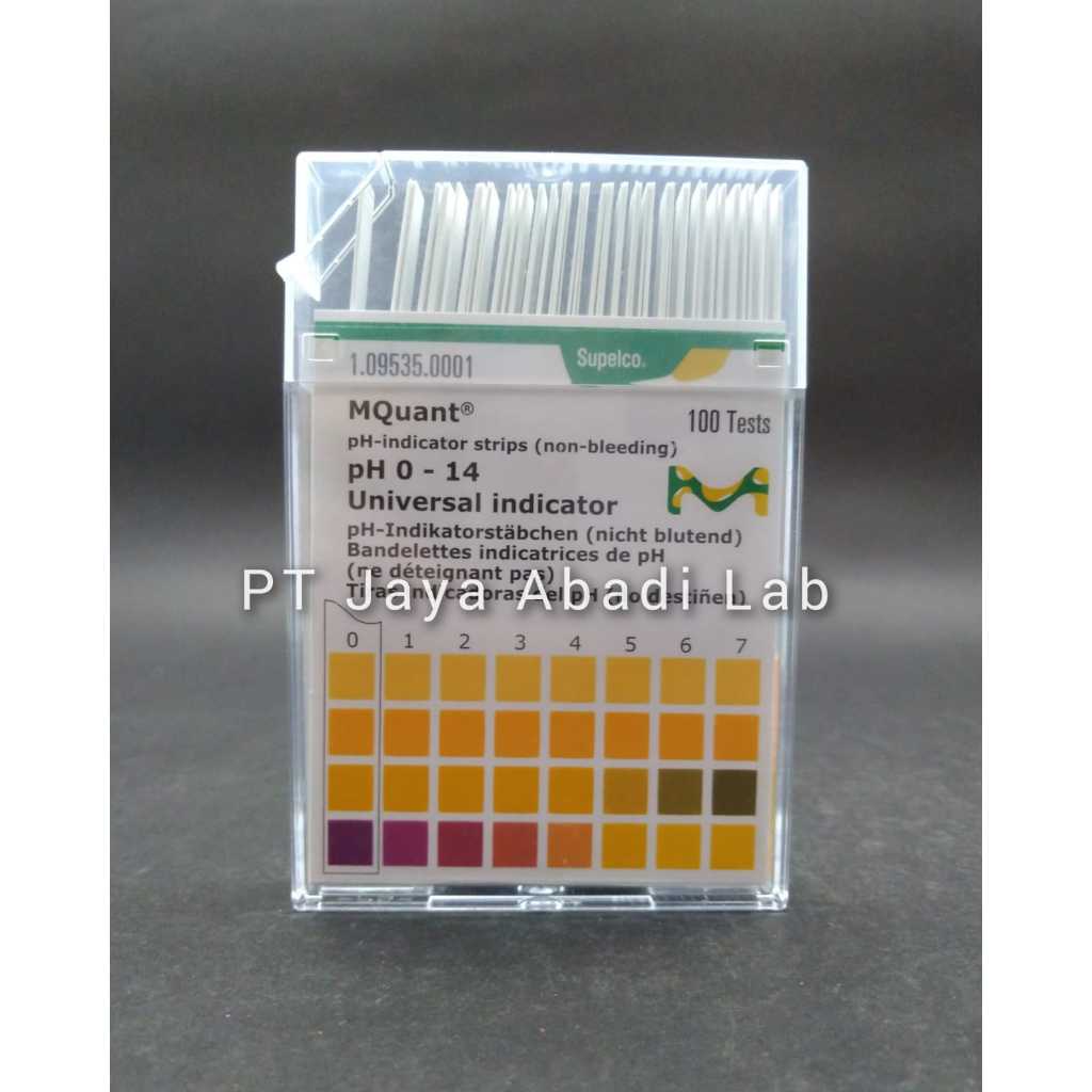 pH paper merck 0-14 universal indicator indikator kertas ecer