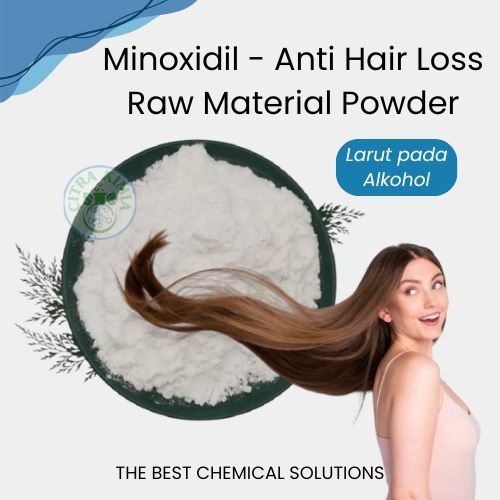 Minoxidil Anti Hair Loss Raw Material Powder 10gr - Minoxidil Powder Penumbuh Rambut Brewok