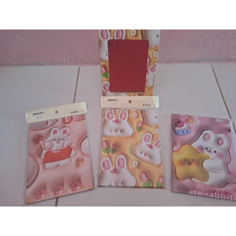 kaca lipat / cermin lipat portable / kaca lipat besar motif lucu unik