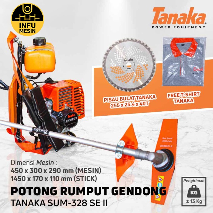 Mesin Potong Rumput Brush Cutter TANAKA ORIGINAL SUM 328 SE