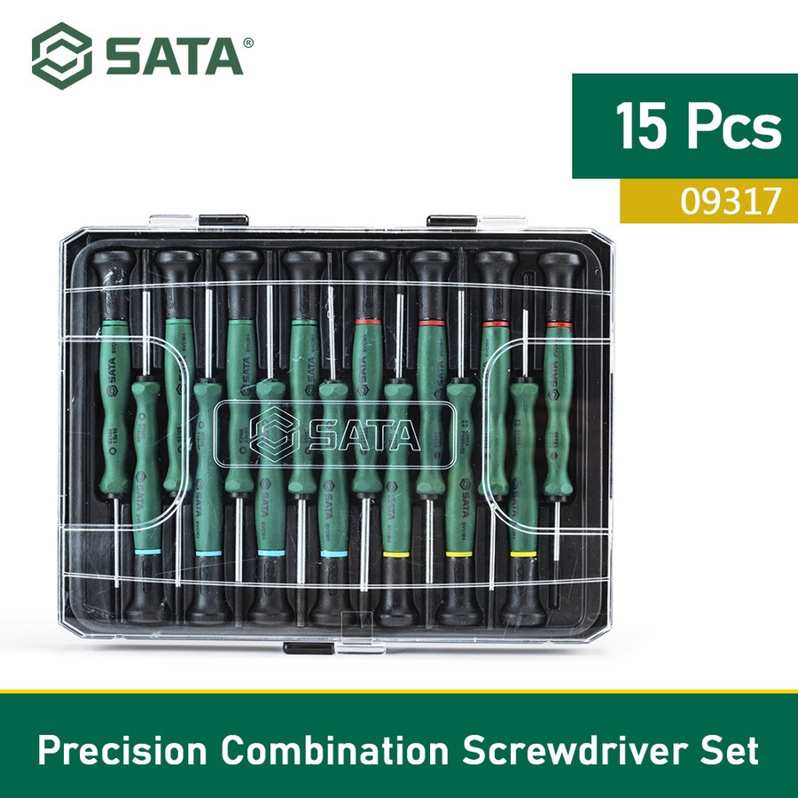 SATA - Obeng Kecil, L, Bintang 15 pcs Set 09317 Sata Tools