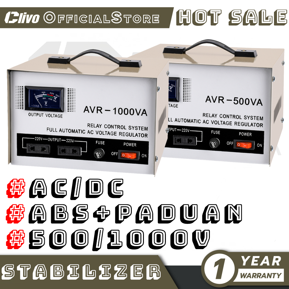 Clivo Stabilizer Matsunaga 1000watt/500Watt stabilizer AC/DC 1000volt Universal Inverter