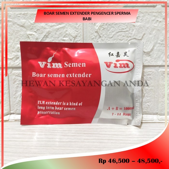 Boar Semen Extender Pengencer Sperma Semen Babi