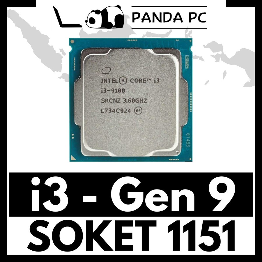 Processor Core i3 Gen 9 - 9100 9100F 9100T Coffee Lake Mobo 9th Gen LGA 1151