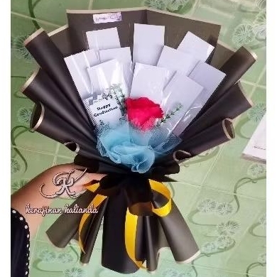 

buket uang kosong dan 10 lembar