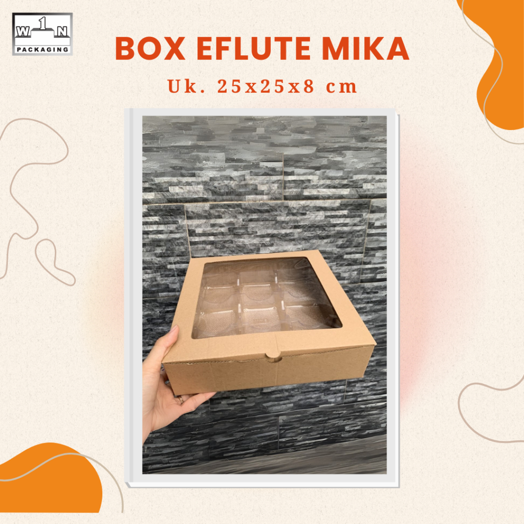 

DUS EFLUTE 25x25x8 KARDUS E-Flute Packaging Olshop Souvenir Kado Hampers Natal Hari Raya Lebaran