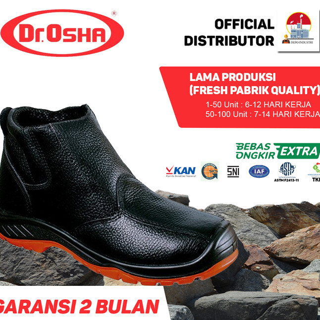 Safety Shoes Dr.Osha JAGUAR ANKLE BOOT 9225 S1 - SOL RUBBER PU - 38