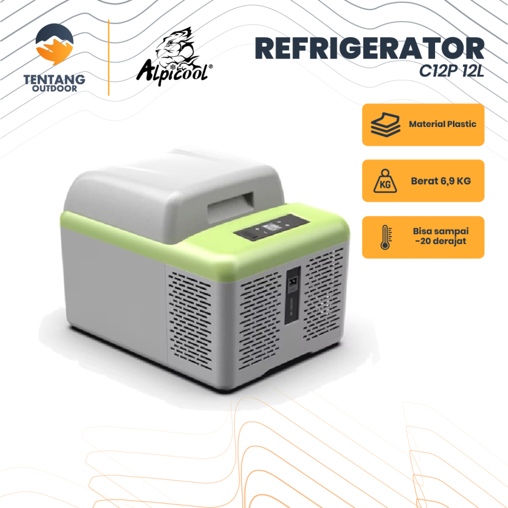 Kulkas Portable Alpicool C12P Freezer Mobil Campervan Motorhome Refrigerator