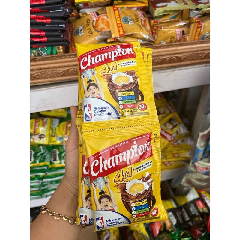 

Minuman Coklat Champion isi 10 Sachet